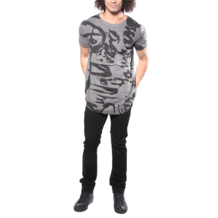 T Longer Ma Graphic Men's T Shirt Short Sleeve Crew Neck Summer Cotton Tee Diesel