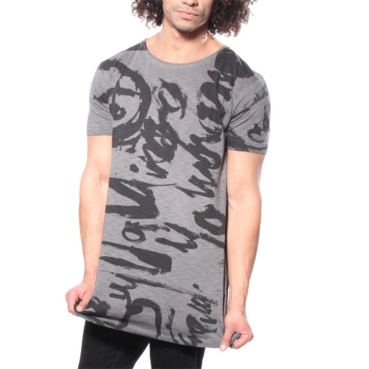 T Longer Ma Graphic Men's T Shirt Short Sleeve Crew Neck Summer Cotton Tee Diesel