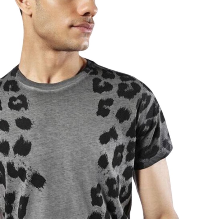 T Diego Gb Men's T Shirt Short Sleeve Crew Neck Casual Summer Cotton Print Diesel