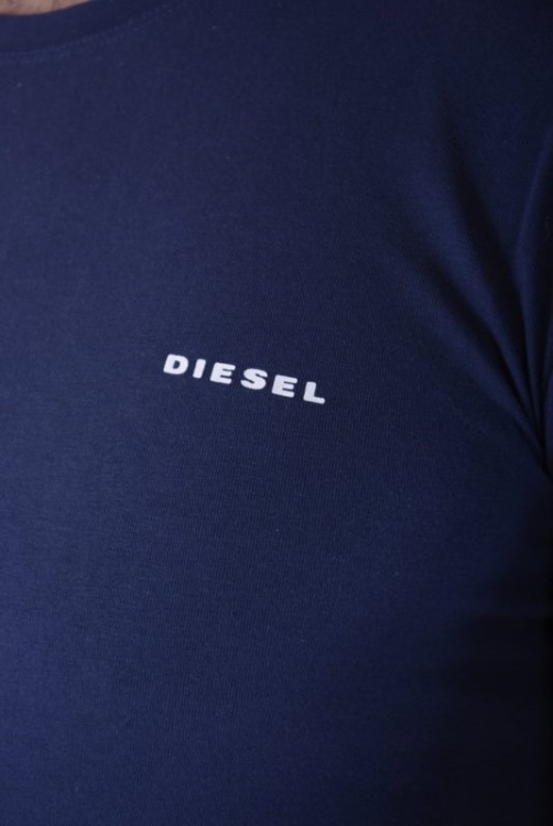 Umtee Randal Men's T Shirt 1X Pack Short Sleeve Crew Neck Basic Tees Diesel Navy/White/Grey