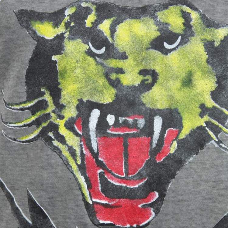 T Sons Men's T Shirts Short Sleeve Tiger Print Casual Summer Cotton Tees Diesel