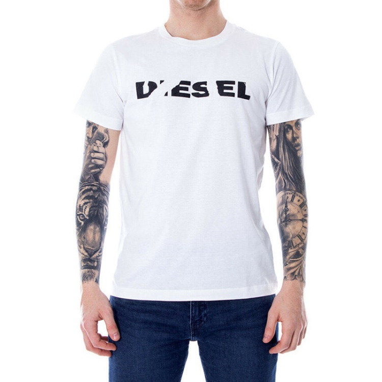 Diesel T Diego Brok Men's T Shirt Short Sleeve Casual Cotton Tees Summer Top New