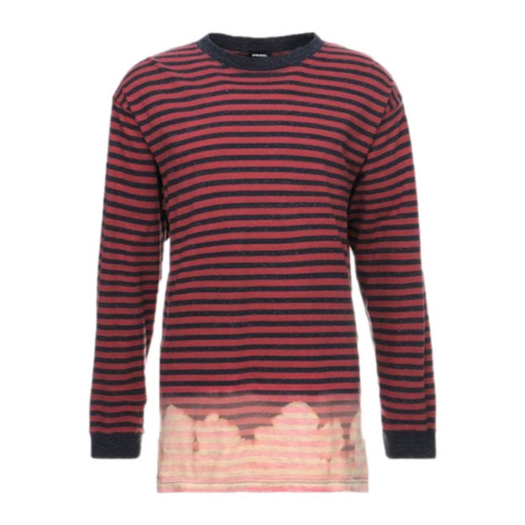 Diesel T Halo Men's T Shirt Crew Neck Casual Cotton Long Sleeve Summer Tees