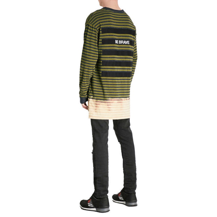 Diesel T Halo Men's T Shirt Crew Neck Casual Cotton Long Sleeve Summer Tees