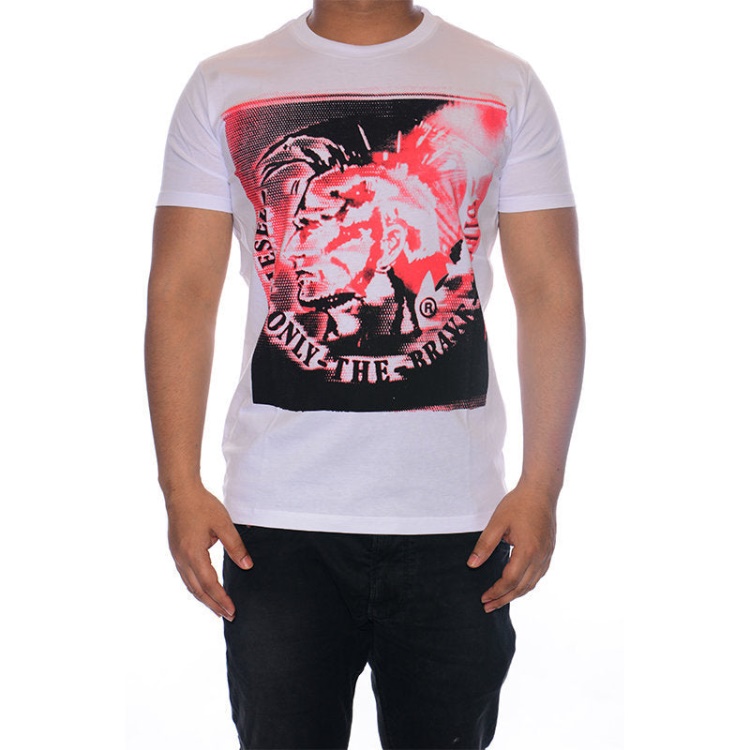 T9 Mohican 0W91B Men's T Shirt Crew Neck Short Sleeve Casual Cotton Tee Diesel