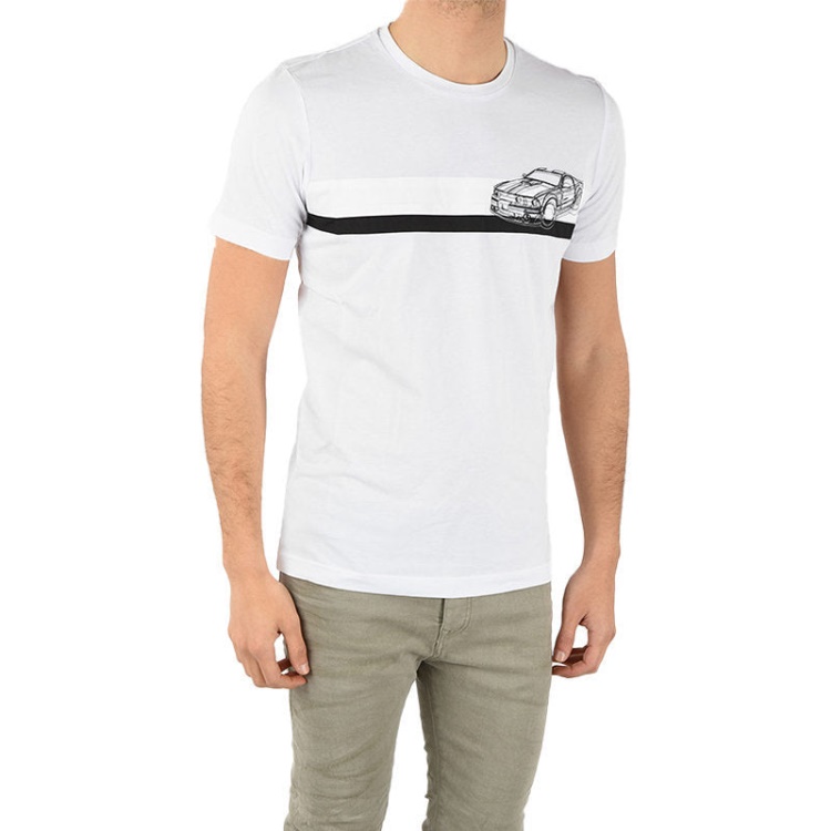 Diesel Black Gold Ty Stripescar Men's T-Shirt Short Sleeve Crew Neck Casual Tee