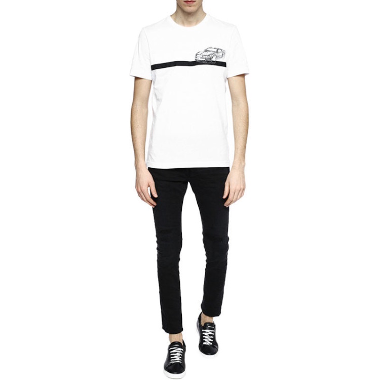 Diesel Black Gold Ty Stripescar Men's T-Shirt Short Sleeve Crew Neck Casual Tee