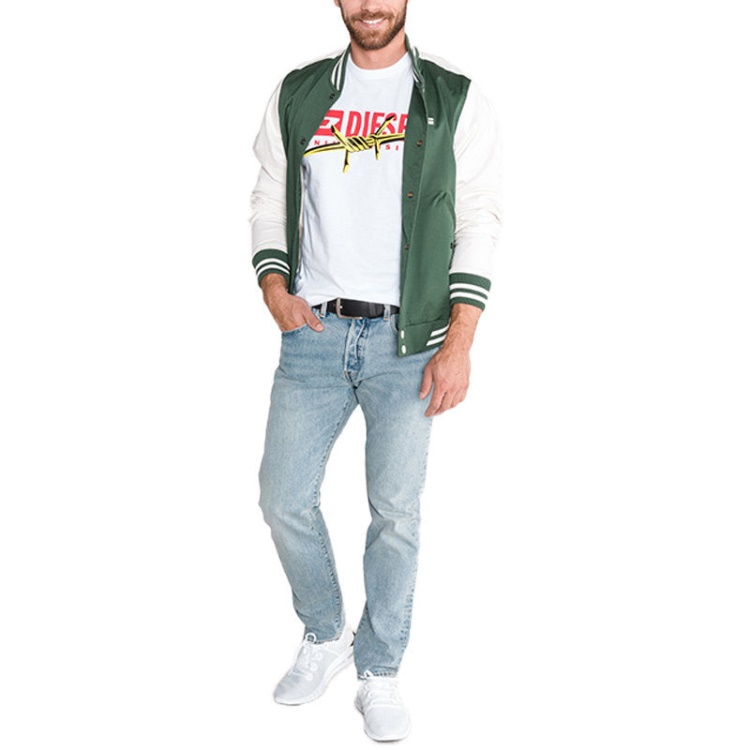 Diesel T Diego Bx2 Men's T-Shirt Crew Neck Short Sleeve Casual Cotton Tee