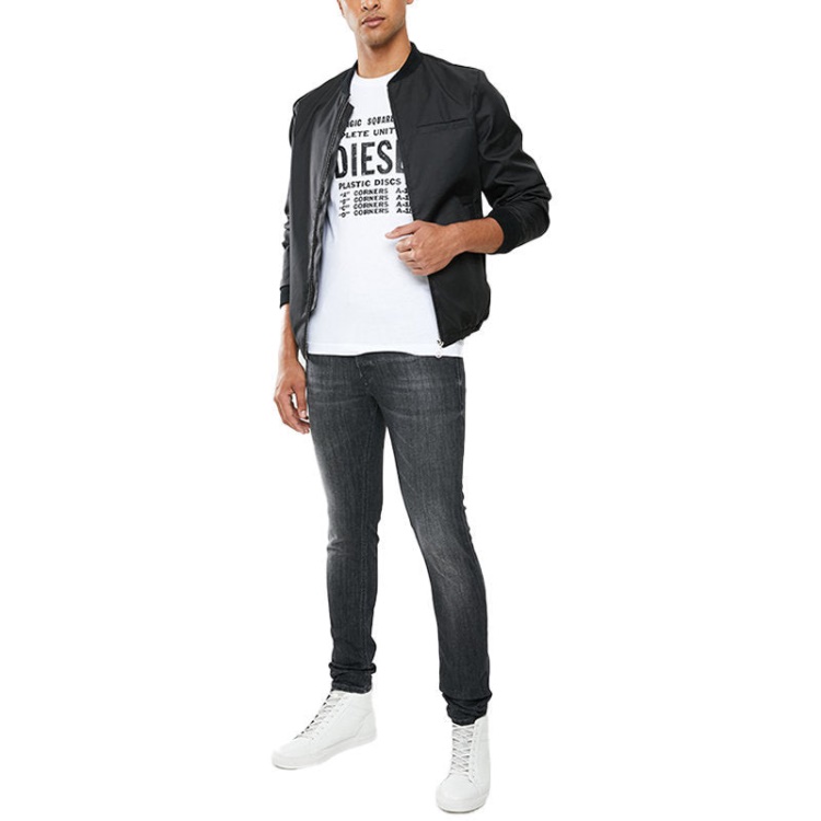 Diesel T Diego B6 Men's T Shirt Crew Neck Short Sleeve Casual Cotton Tee White