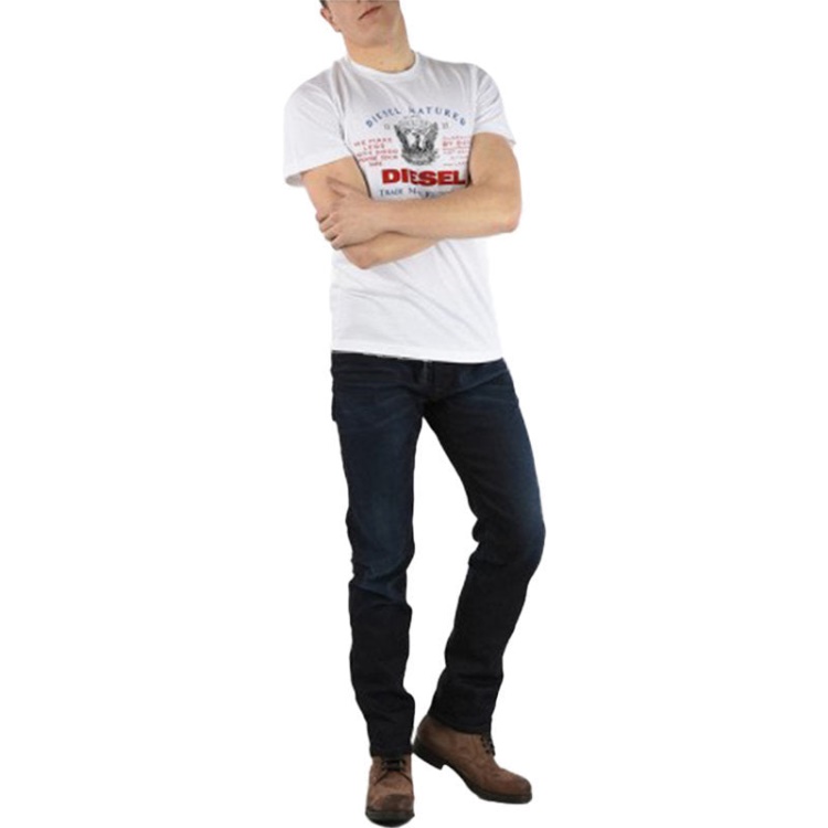 Diesel Men's T Shirts T Logys Hemd Crew Neck Short Sleeve Casual Summer Tee