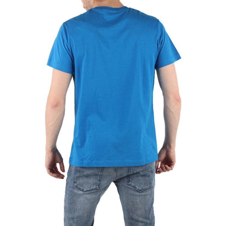 T Diego Bb Men's T-Shirt Crew Neck Short Sleeve Blue Tee Casual Cotton Top Diesel