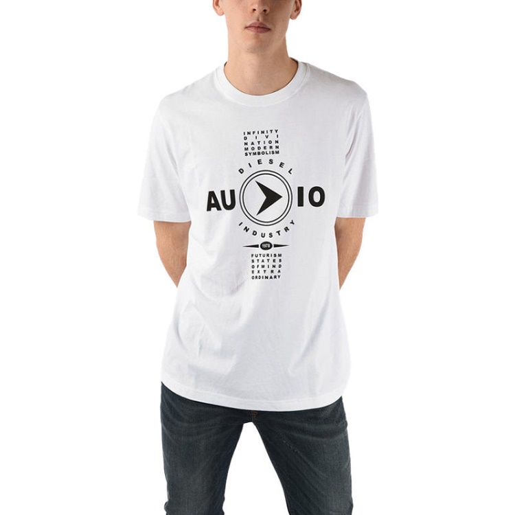 T Just Y2 Men's T-Shirt Short Sleeve Crew Neck Tee Summer Casual Top Diesel