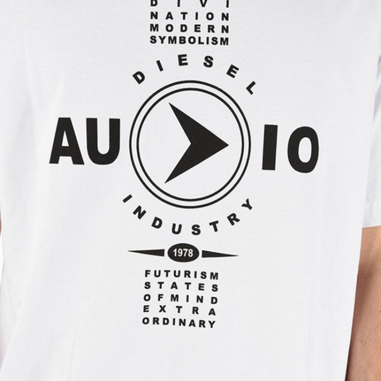 T Just Y2 Men's T-Shirt Short Sleeve Crew Neck Tee Summer Casual Top Diesel