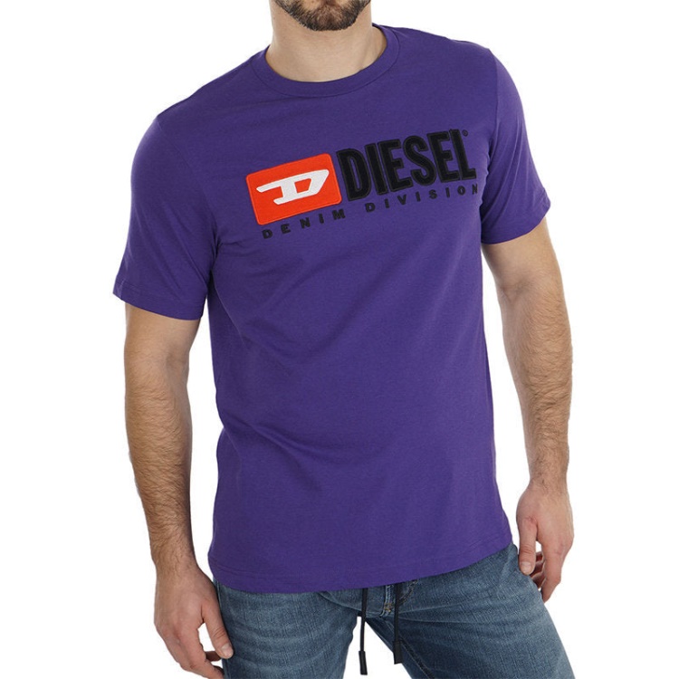 T Just Division Men's T-Shirt Short Sleeve Crew Neck Top Casual Summer Tee Diesel