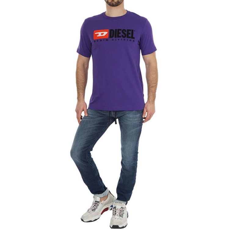 T Just Division Men's T-Shirt Short Sleeve Crew Neck Top Casual Summer Tee Diesel