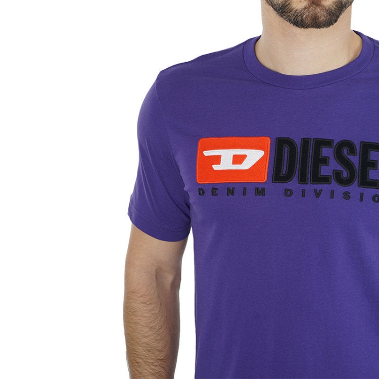 T Just Division Men's T-Shirt Short Sleeve Crew Neck Top Casual Summer Tee Diesel