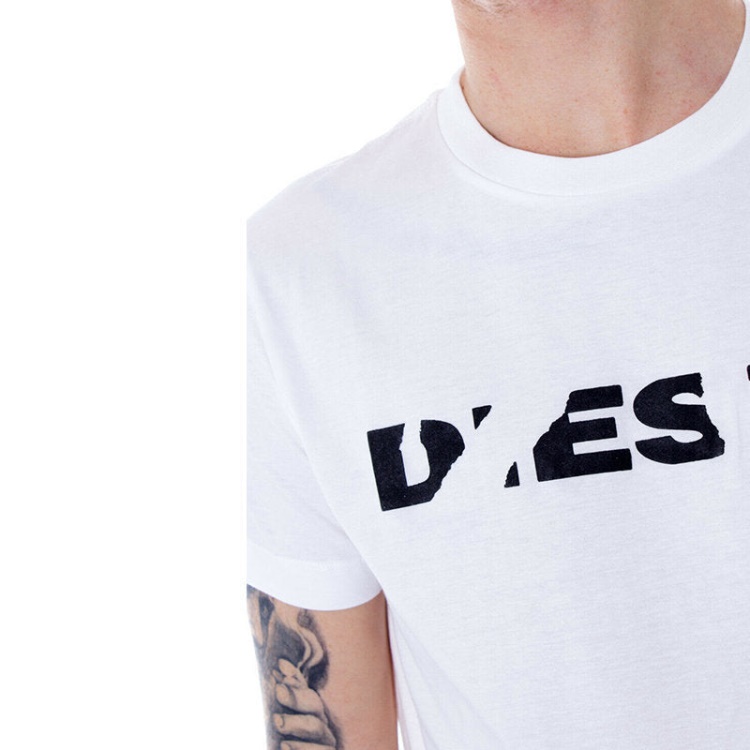 Diesel T Diego Brok Men's T Shirt Crew Neck Tops Short Sleeve Cotton Tee