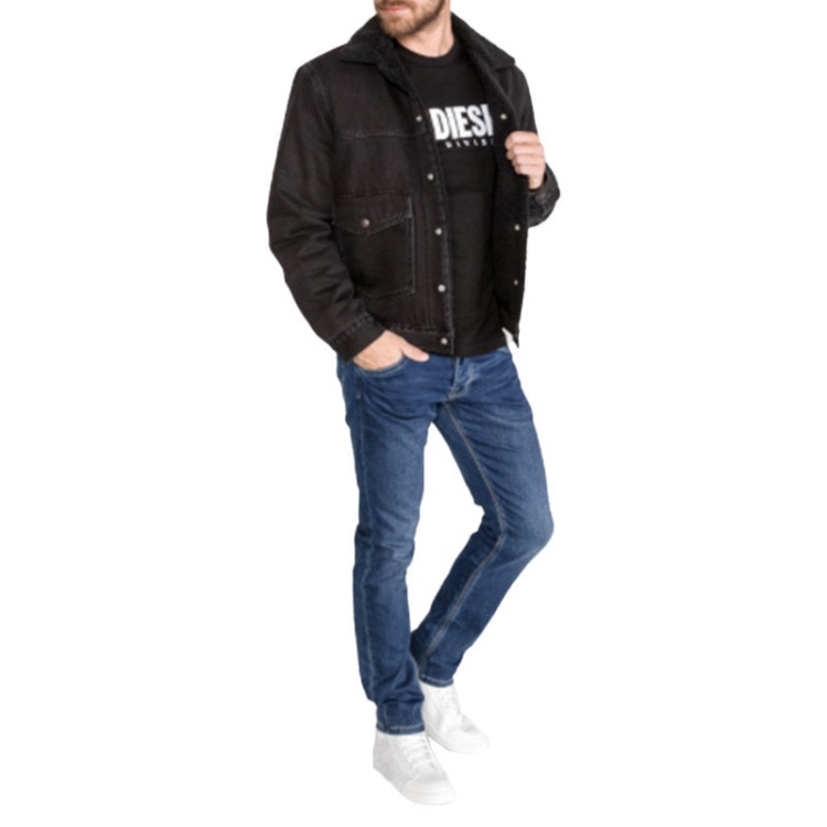 Black/Blue/Grey/White Diesel T Diego Division Men's T Shirt Short Sleeve Tee Casual Cotton Summer Top