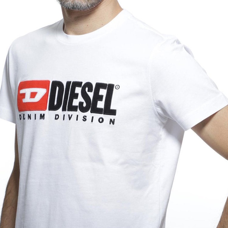 Black/Blue/Grey/White Diesel T Diego Division Men's T Shirt Short Sleeve Tee Casual Cotton Summer Top
