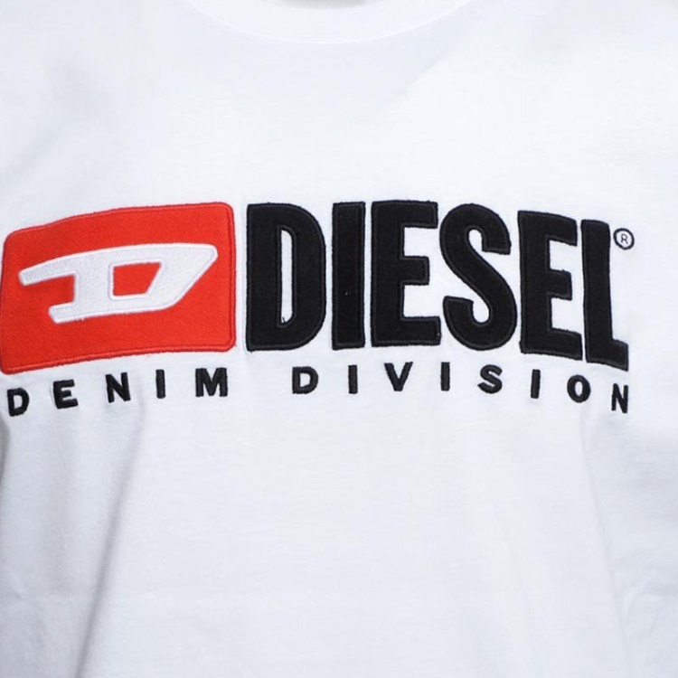 Black/Blue/Grey/White Diesel T Diego Division Men's T Shirt Short Sleeve Tee Casual Cotton Summer Top