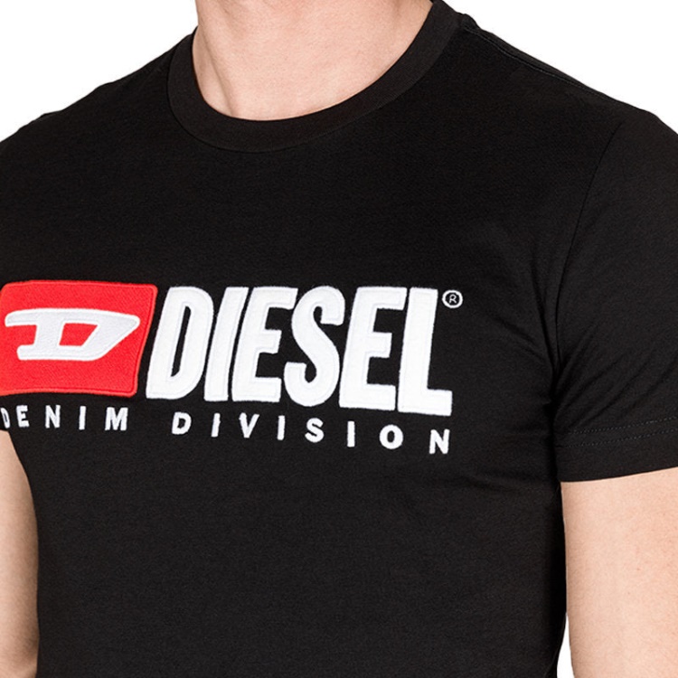 Black/Blue/Grey/White Diesel T Diego Division Men's T Shirt Short Sleeve Tee Casual Cotton Summer Top