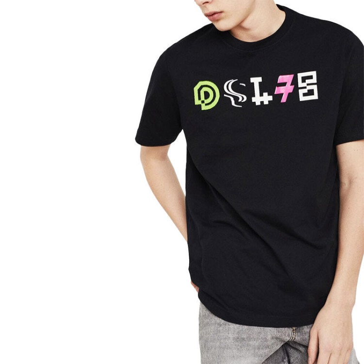 Diesel T Just Y17 Men's T Shirt Short Sleeve Crew Neck Casual Summer Cotton Tees