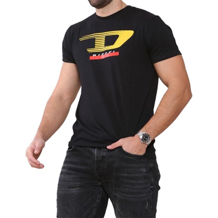 T Just Y4 Men's T Shirt Crew Neck Short Sleeve Casual Cotton Tee Diesel
