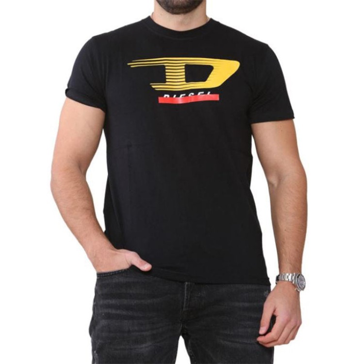 T Just Y4 Men's T Shirt Crew Neck Short Sleeve Casual Cotton Tee Diesel