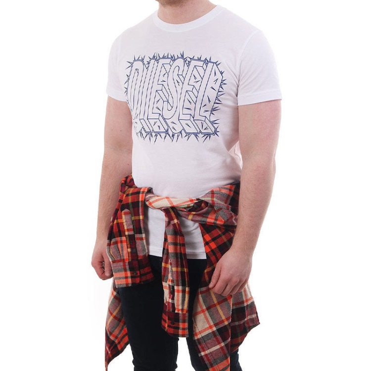 T Diego Sl Men's T Shirt Short Sleeve Crew Neck Casual Summer Cotton Tees Diesel