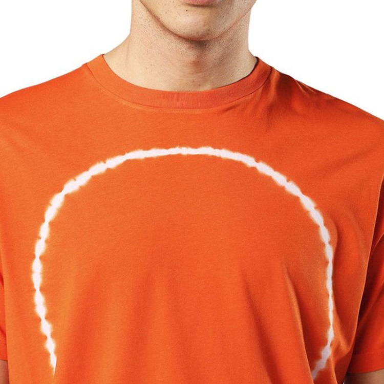 T Cereck Men's T Shirt Crew Neck Regular Fit Soft Cotton Summer Casual Tee Diesel Black/Red/Blue