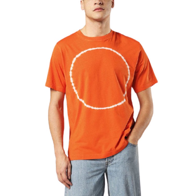 T Cereck Men's T Shirt Crew Neck Regular Fit Soft Cotton Summer Casual Tee Diesel Black/Red/Blue