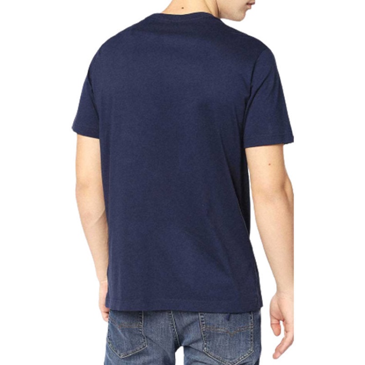 Black/White T Joe Sc Men's T Shirt Crew Neck Regular Slim Fit Casual Summer Cotton Tee Diesel