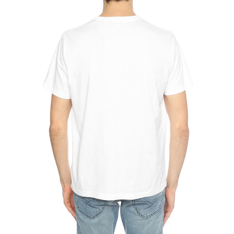 Black/White T Joe Sc Men's T Shirt Crew Neck Regular Slim Fit Casual Summer Cotton Tee Diesel