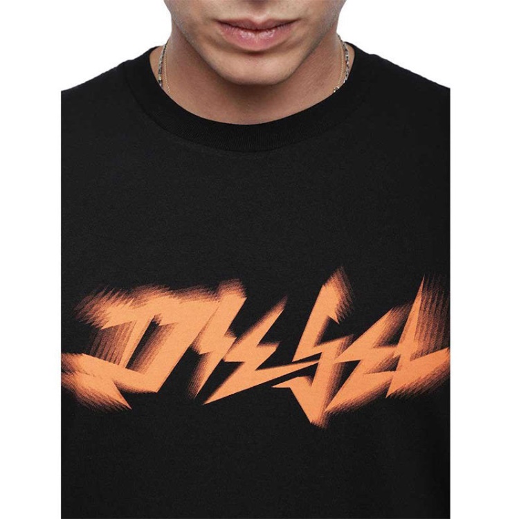 T Just Xk Men's T Shirt Short Sleeve Crew Neck Casual Summer Cotton Tees Diesel Blue/Mint Green/Dark Grey