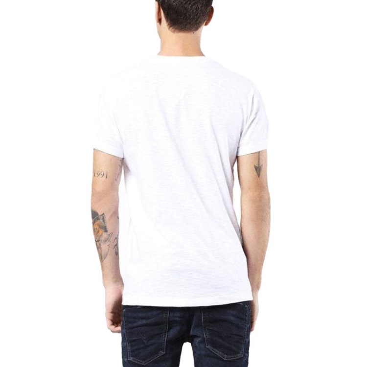 Diesel T Diego Hm Men's T Shirt Short Sleeve Crew Neck Casual Summer Cotton Tees Black/White/Blue