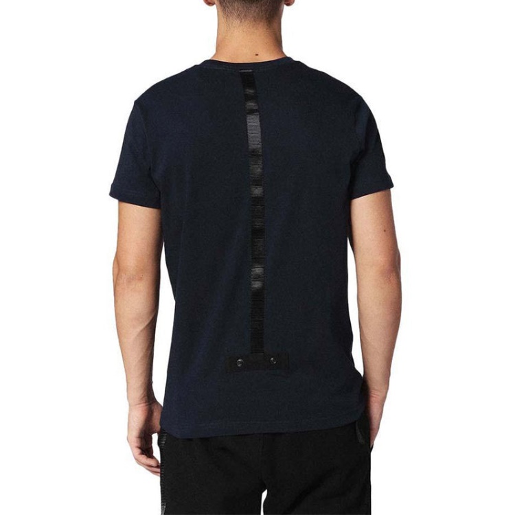 Black/Pink Diesel T Patrol Men's T Shirt Short Sleeve Crew Neck Casual Summer Cotton Tees