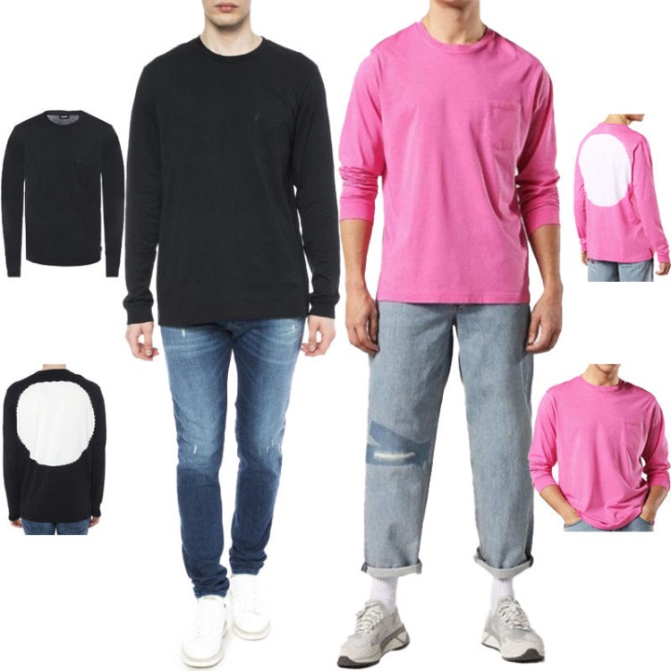 T Avon Ls Men's T Shirt Long Sleeve Crew Neck Casual Summer Cotton Tees Diesel