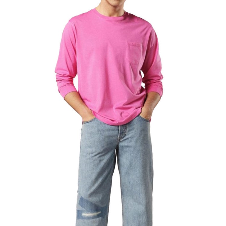 T Avon Ls Men's T Shirt Long Sleeve Crew Neck Casual Summer Cotton Tees Diesel