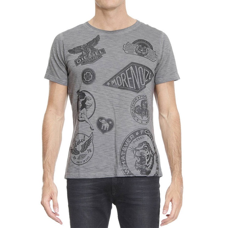 Diesel T Joe Dc Gf Men's T Shirt Short Sleeve Crew Neck Casual Cotton Summer Tee