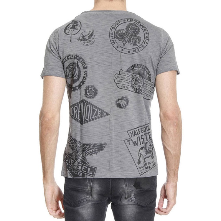 Diesel T Joe Dc Gf Men's T Shirt Short Sleeve Crew Neck Casual Cotton Summer Tee