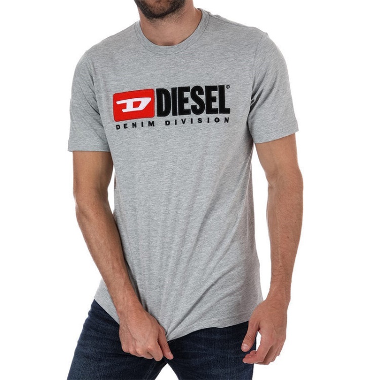 Diesel T Just Division Men's T Shirt Short Sleeve Crew Neck Casual Cotton Tee
