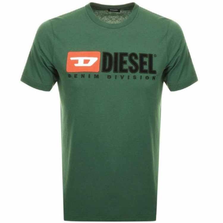 Diesel T Just Division Men's T Shirt Short Sleeve Crew Neck Casual Cotton Tee