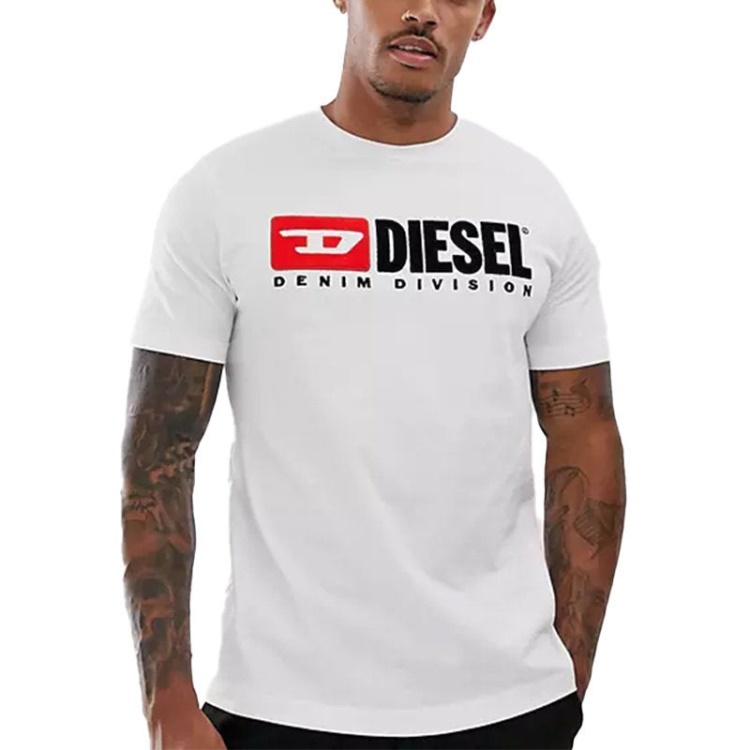 Diesel T Just Division Men's T Shirt Short Sleeve Crew Neck Casual Cotton Tee