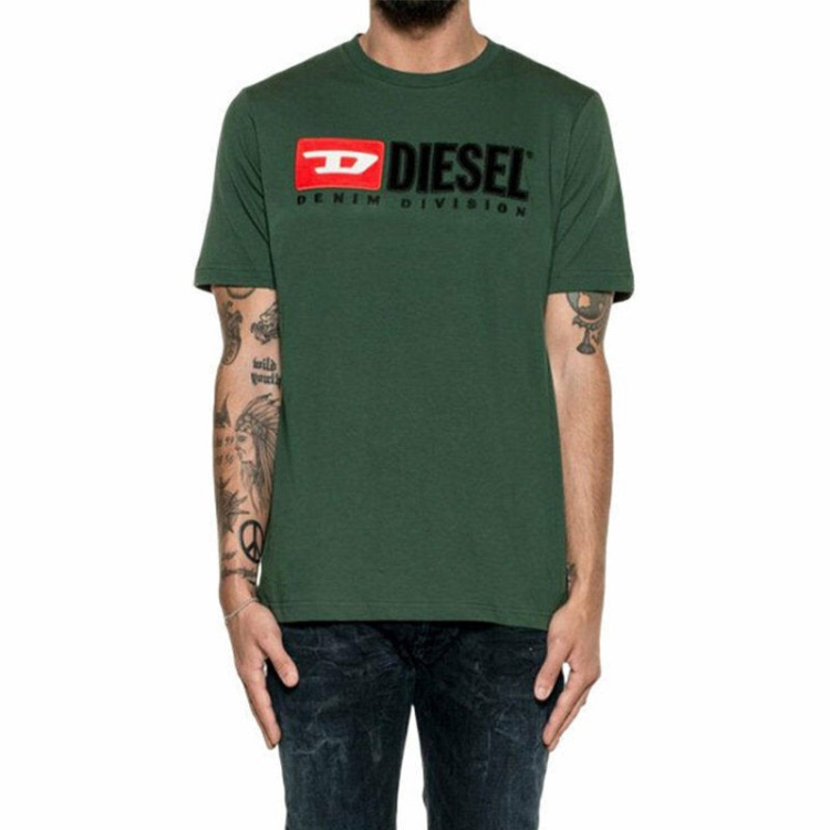 Diesel T Just Division Men's T Shirt Short Sleeve Crew Neck Casual Cotton Tee