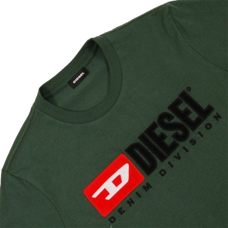 Diesel T Just Division Men's T Shirt Short Sleeve Crew Neck Casual Cotton Tee