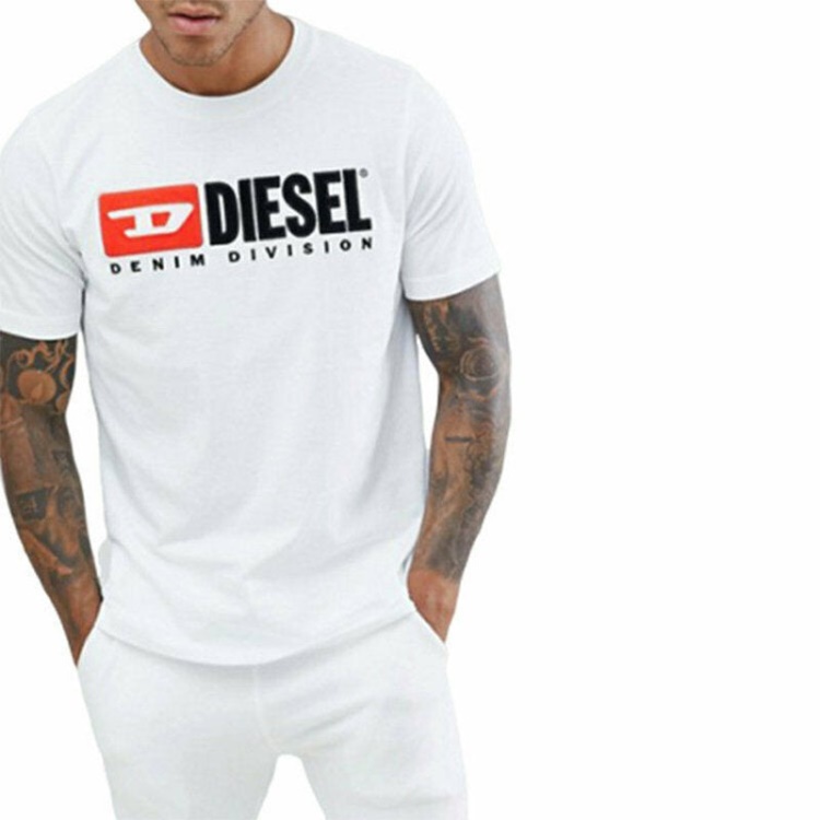 Diesel T Just Division Men's T Shirt Short Sleeve Crew Neck Casual Cotton Tee