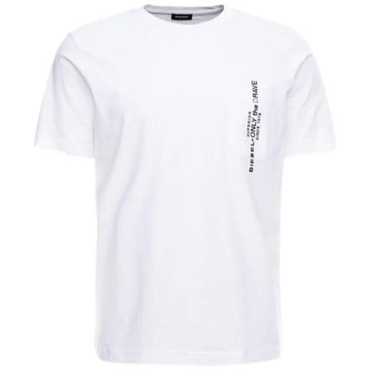 T Just Pocket Men's T-Shirt Short Sleeve Crew Neck Casual Loose Fit Diesel