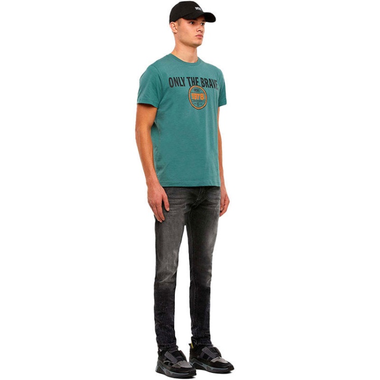 T Diegos K35 Men's T Shirt Crew Neck Short Sleeve Casual Summer Cotton Diesel