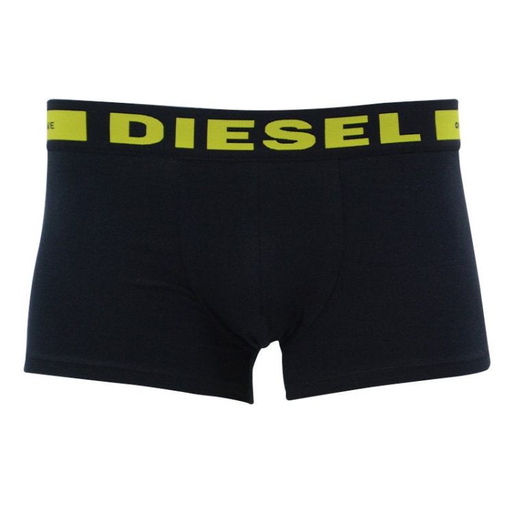 Diesel Men's Boxer Trunks Shorts 3 Pack Regular Soft Cotton Black Underwear Gift