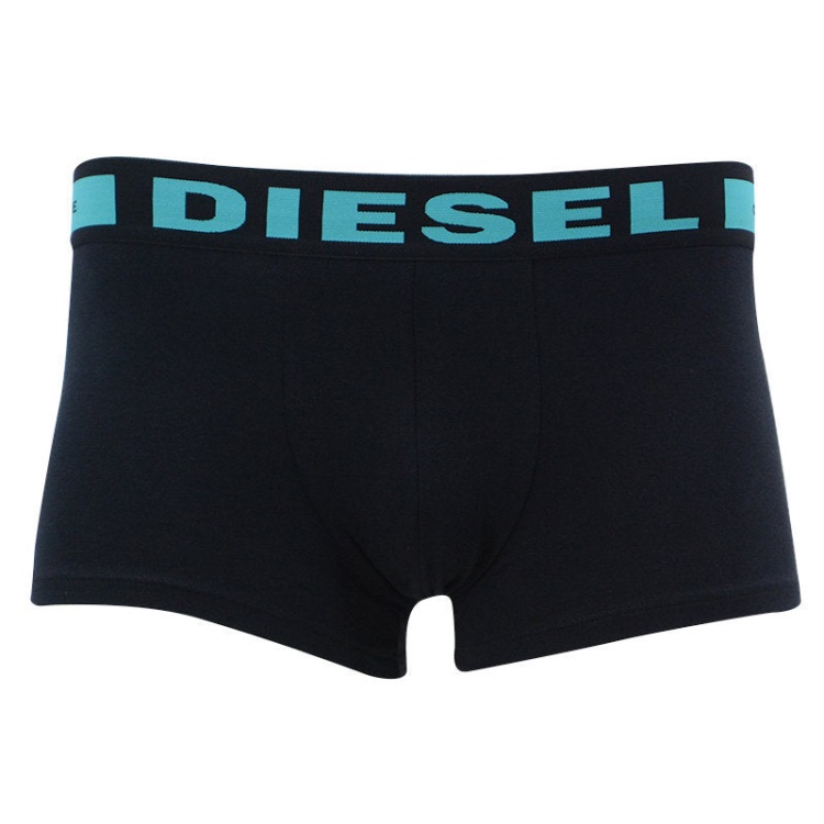 Diesel Men's Boxer Trunks Shorts 3 Pack Regular Soft Cotton Black Underwear Gift